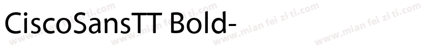 CiscoSansTT Bold字体转换
